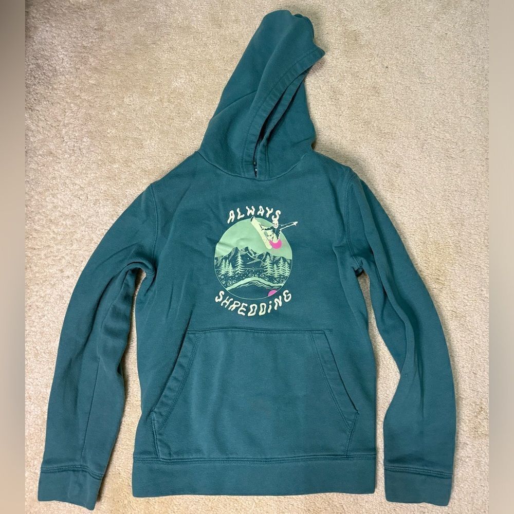 Juniors Tek Gear Hoodie “Always Shredding” Sz M